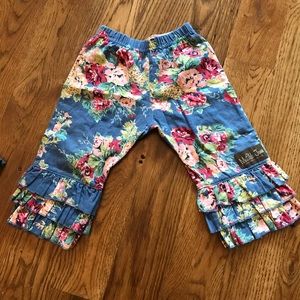 Matilda Jane floral ruffle pants